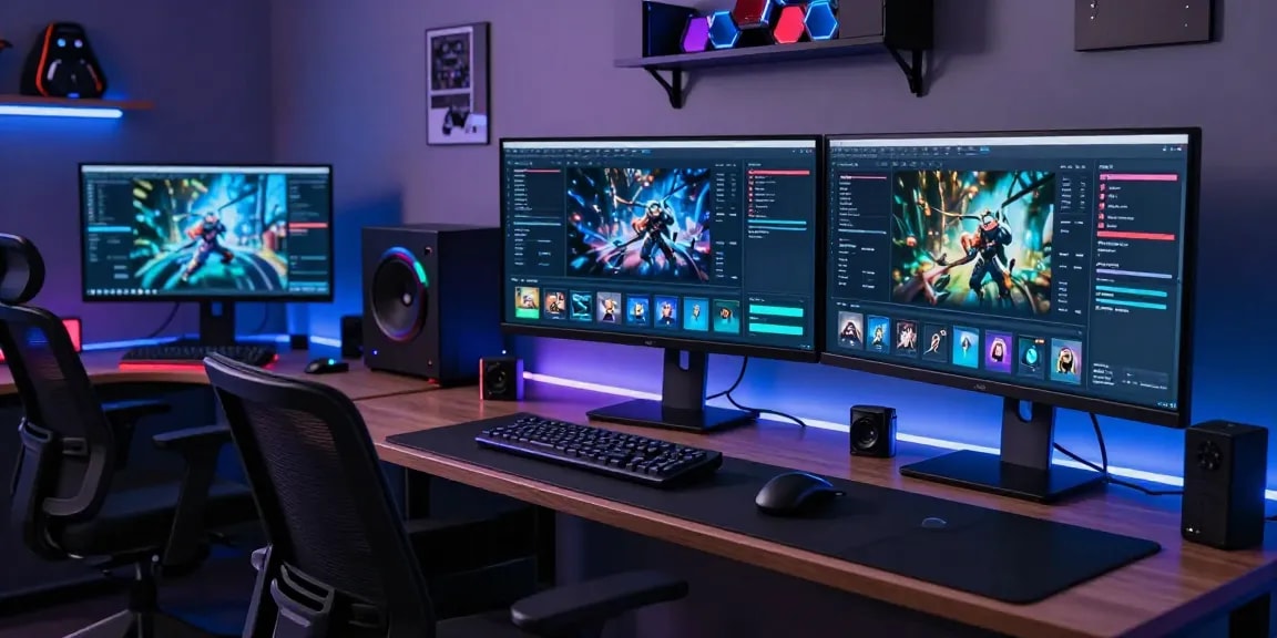 ALO8 online gaming platform analytics in a modern developer workspace with advanced tech.