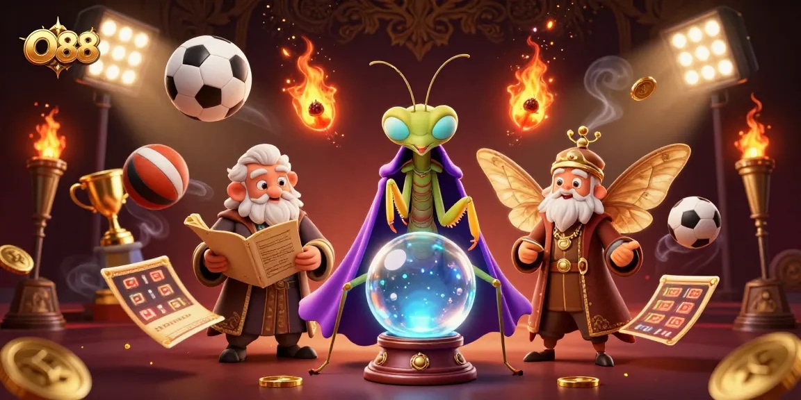 Engage in thrilling O88 casino games with vibrant characters and dynamic sports elements.