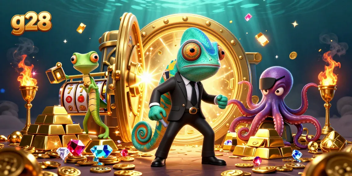 g28 offers thrilling slots with secret agent characters amidst treasure vaults and jewels.