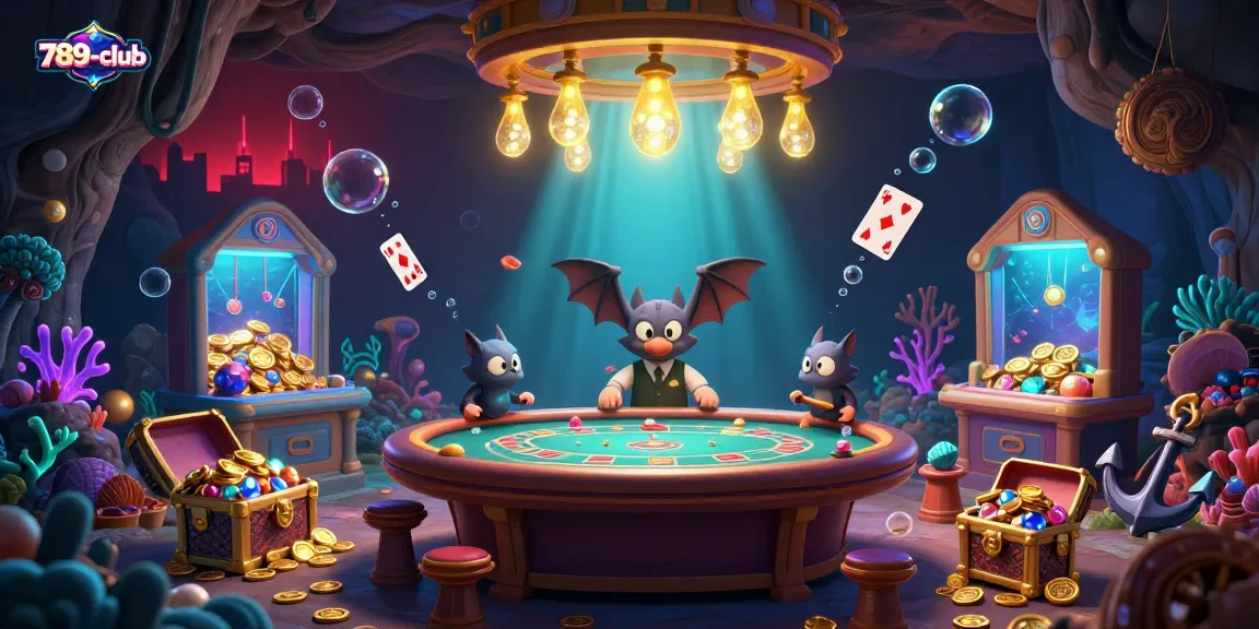 Experience the vibrant 789-club casino adventure illuminated by glowworms and rich treasures.