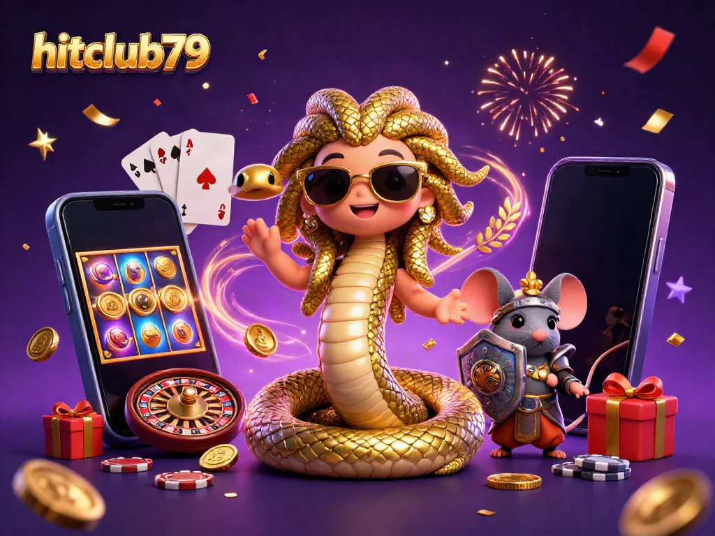 Players explore hitclub79's vibrant gaming atmosphere with unique characters and dynamic elements.