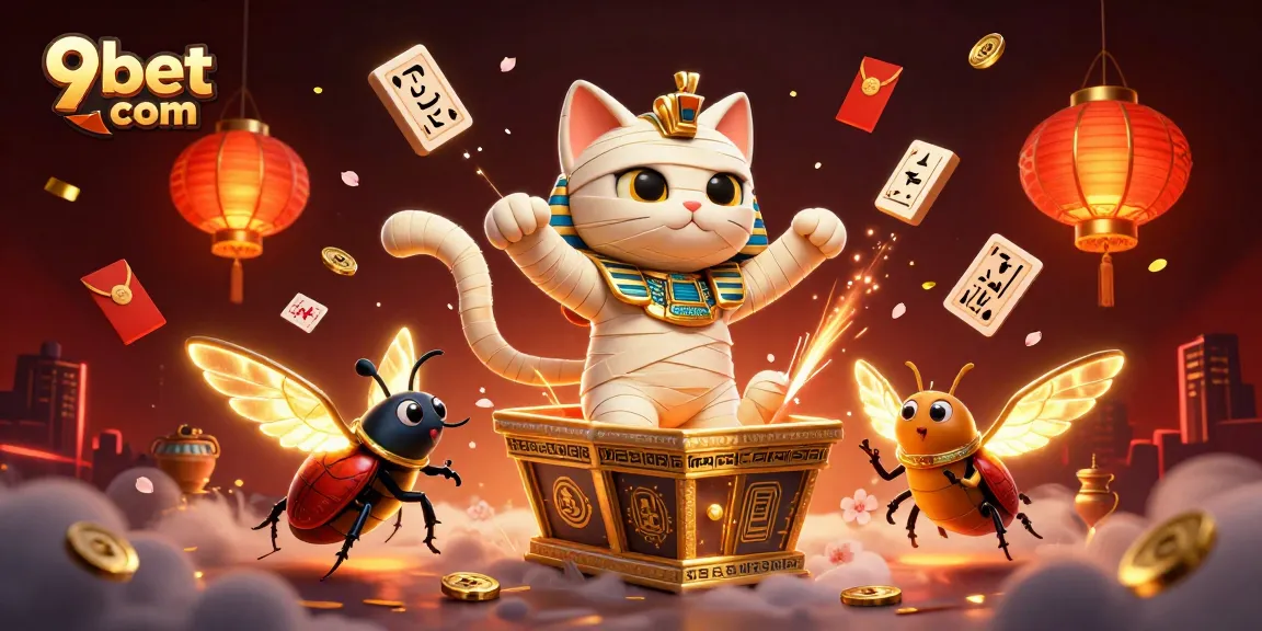 Experience the thrill of 9bet com with an engaging casino scene featuring vibrant characters and game elements.