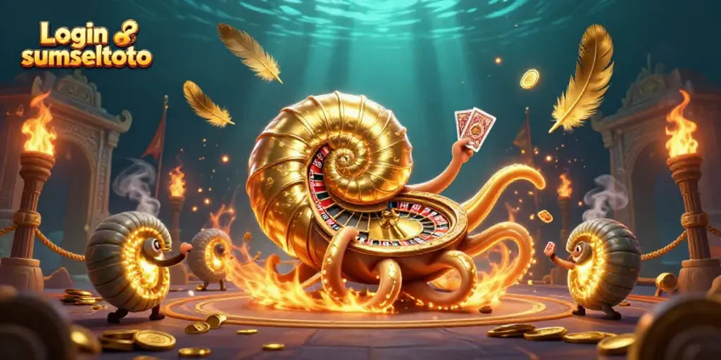 Engage with the exciting world of gambling at Login sumseltoto, showcasing rich 3D casino elements and vibrant visuals.