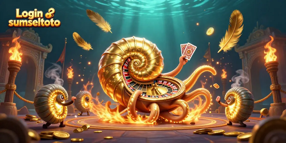 Engage with the exciting world of gambling at Login sumseltoto, showcasing rich 3D casino elements and vibrant visuals.