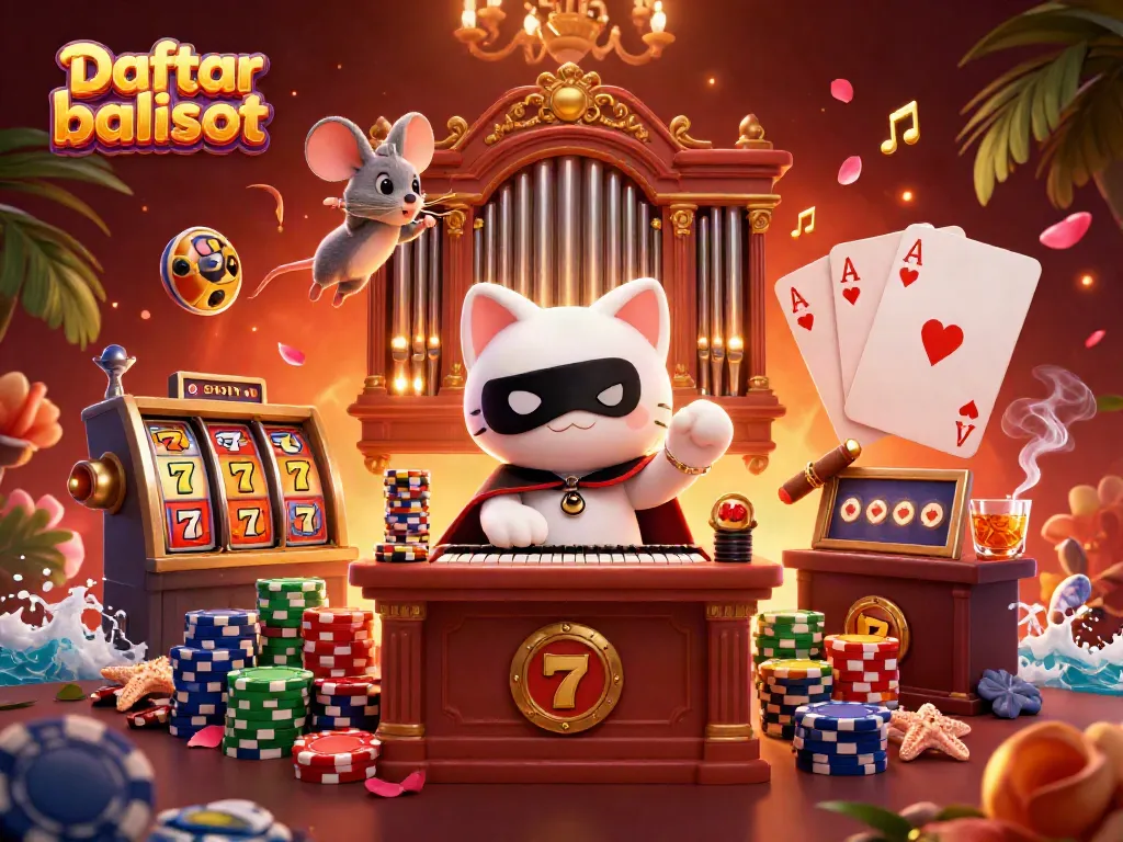 Engage with thrilling gameplay at Daftar balisot surrounded by vibrant casino elements.