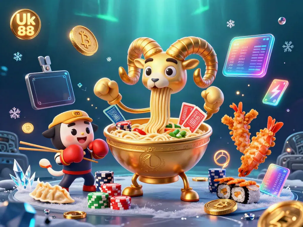 Engage in exciting gameplay at Uk 88 with vibrant characters and glowing crypto elements in a thrilling casino scene.