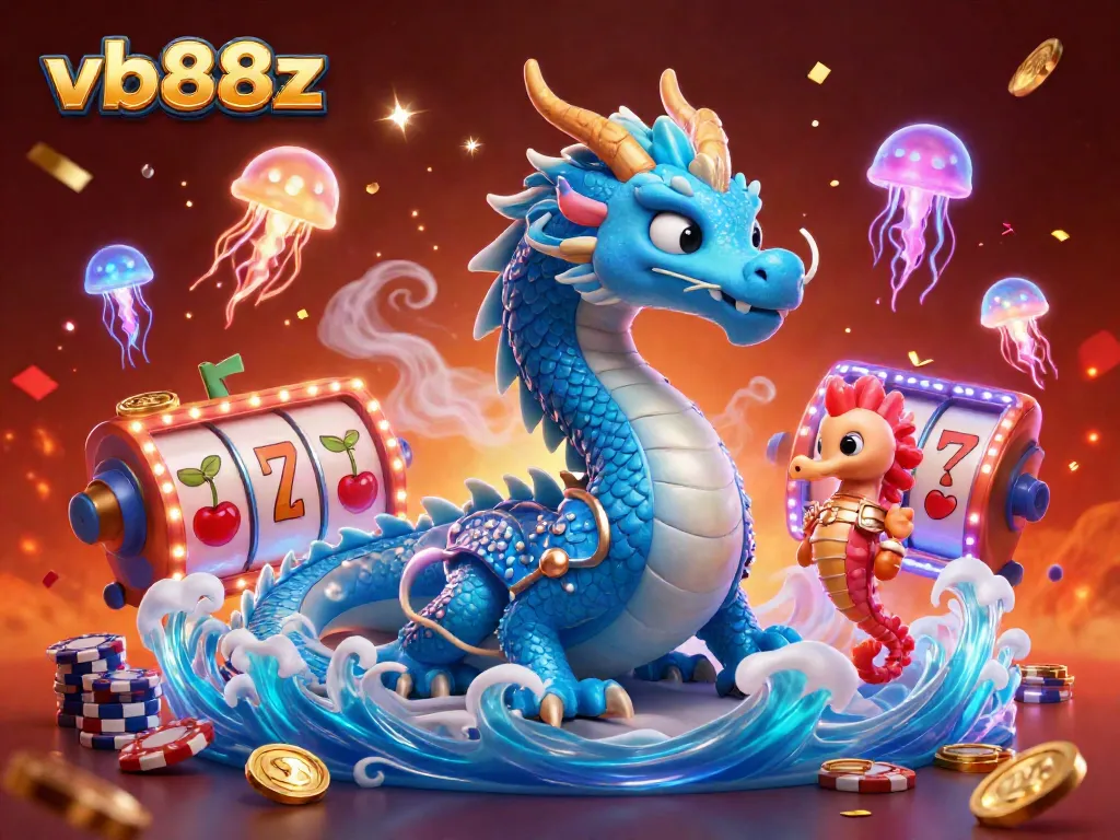 Experience exciting wins at vb88z with a vibrant casino scene featuring dynamic characters and games.