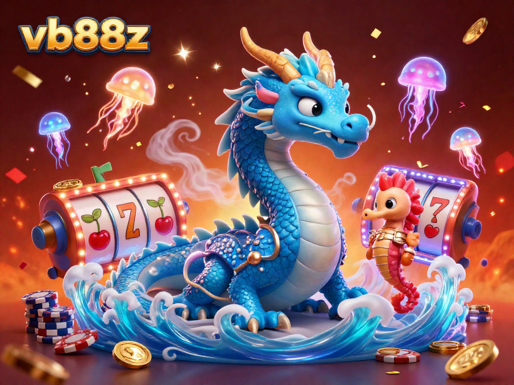 Experience exciting wins at vb88z with a vibrant casino scene featuring dynamic characters and games.