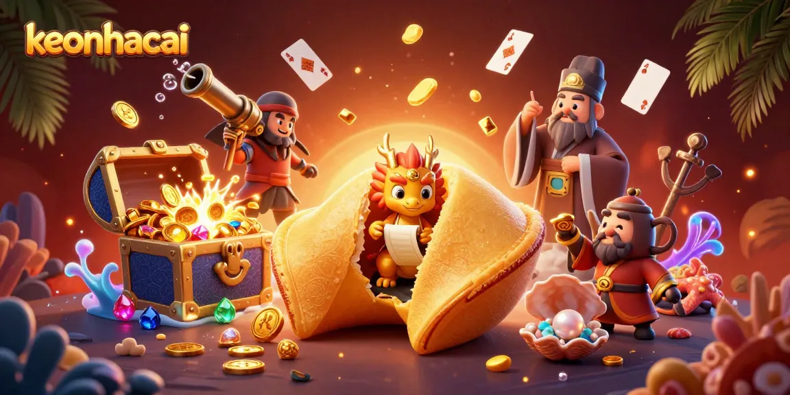 Experience the thrill of keonhacai with a dragon guarding fortunes in this dynamic 3D casino illustration.