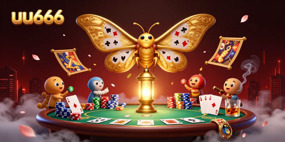 Experience excitement with uu666 in a vibrant casino scene filled with poker chips and cards.