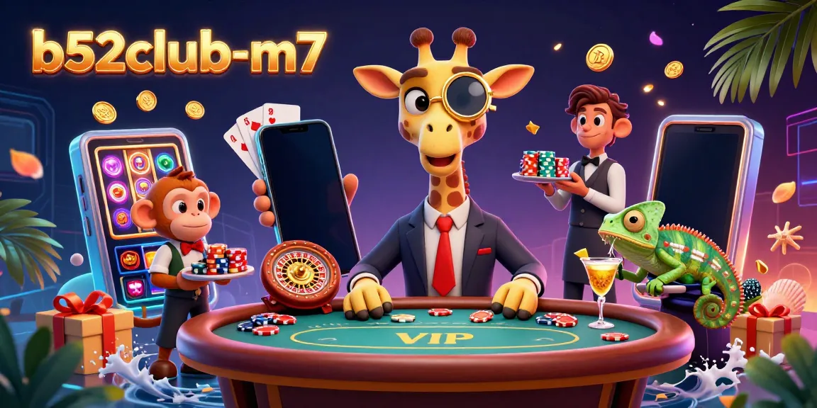 Experience the excitement at b52club-m7 with unique characters, vibrant casino elements, and dynamic gameplay.