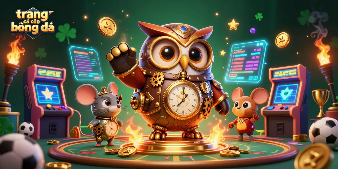 Engage in trang cá cược bóng đá with thrilling betting opportunities under the iconic owl and mouse duo.