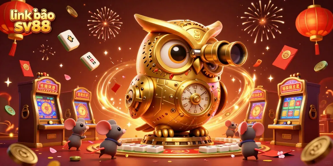 Join the excitement with "link vào sv88", as golden owls and mice thrive in a vibrant casino.