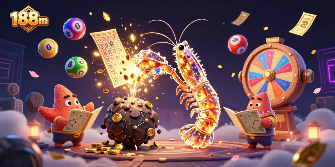 Engage in the thrilling world of 188 m with colorful lottery balls and dynamic casino elements.