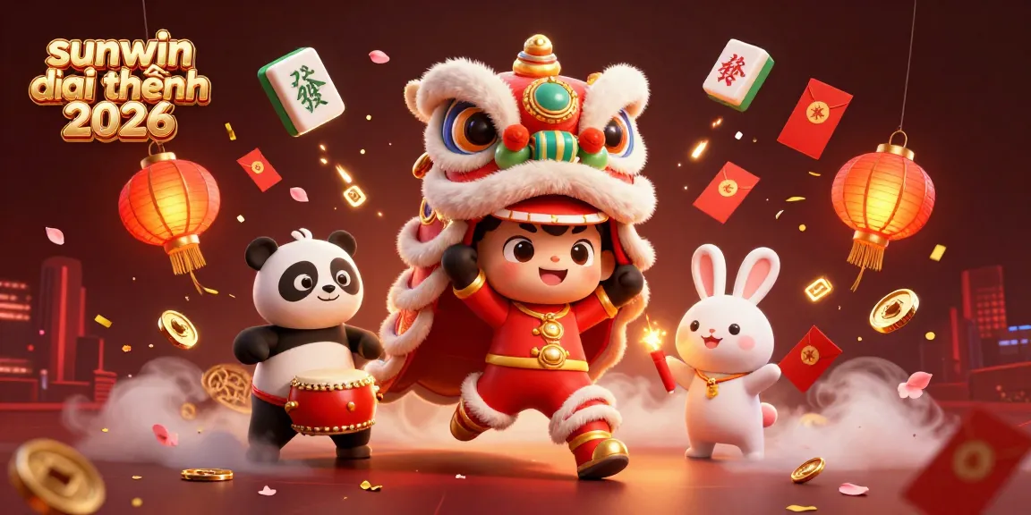 Experience vibrant gaming excitement with sunwin đổi thưởng 2026 through animated characters and festive elements.