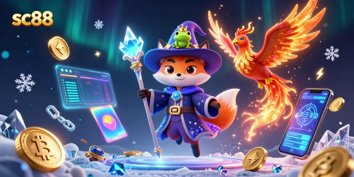 Experience exhilarating gaming action with sc88 in this vibrant 3D casino illustration.