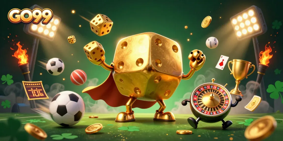Join the excitement at GO99 with this vibrant 3D illustration capturing casino thrills.